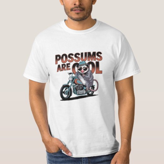 可愛おもしろいいポッサムの恋人のグラフィックス Tシャツ (正面)