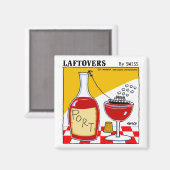 可愛おもしろいいポートワイン漫画テイスティングパーティーの好意 マグネット (正面/裏面)