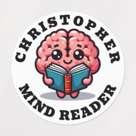 可愛おもしろいいマパーソナライズされたインドリーダウェア ラベル