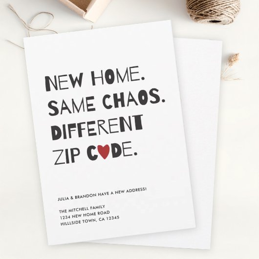 可愛おもしろいいミニマモダンリスト移動 案内状