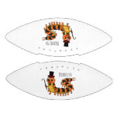 可愛おもしろいいムカデイラストレーション アメリカンフットボール (パネル)