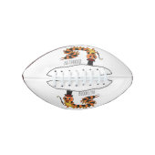 可愛おもしろいいムカデイラストレーション アメリカンフットボール (正面)