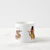 可愛おもしろいいムカデイラストレーション エスプレッソカップ (正面)