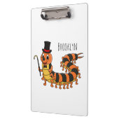 可愛おもしろいいムカデイラストレーション クリップボード (左)