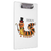 可愛おもしろいいムカデイラストレーション クリップボード (右)