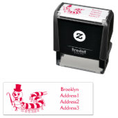 可愛おもしろいいムカデイラストレーション セルフインキングスタンプ (インサイチュ)