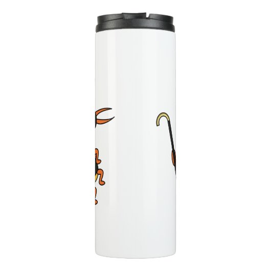 可愛おもしろいいムカデイラストレーション タンブラー (裏面)