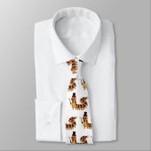 可愛おもしろいいムカデイラストレーション ネクタイ (タイ)