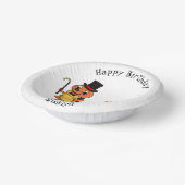 可愛おもしろいいムカデイラストレーション ペーパーボウル (傾斜あり)