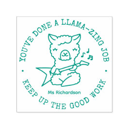 可愛おもしろいいラマすごい仕事先生報酬 セルフインキングスタンプ