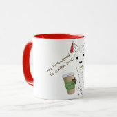 可愛おもしろいいラマのプロラマ! マグカップ (正面左)