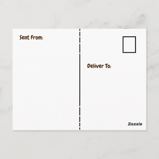 可愛おもしろいいリスことわざこんにちは恋しく思お前 ポストカード (裏面)