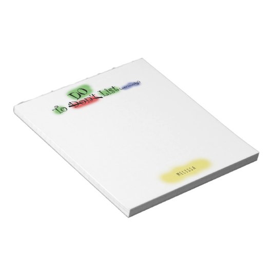 可愛おもしろいいリストパーソナライズされた ノートパッド (アングル)