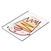 可愛おもしろいいリトルキングイラストレーション ノートブック (左側)