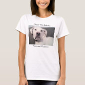 可愛おもしろいい不機嫌な白犬40歳の誕生日 Tシャツ (正面)