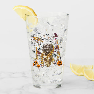 可愛おもしろいい不気味悪猫 タンブラーグラス