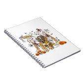 可愛おもしろいい不気味悪猫 ノートブック (右側)