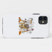 可愛おもしろいい不気味悪猫 Case-Mate iPhoneケース (裏面(横))