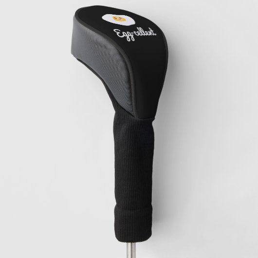 可愛おもしろいい卵エグセユーモアのあるントフードパンおもしろい ゴルフヘッドカバー (アングル)