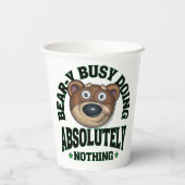 可愛おもしろいい可愛らしいアニメ 紙コップ (裏面)