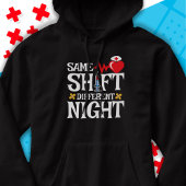 可愛おもしろいい同シフトナイト違うシフトナース パーカ