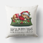 可愛おもしろいい夢を見るサンタパピーポーズ クッション (裏面)