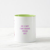 可愛おもしろいい女の子の同僚に転職離れ マグカップ (中央)