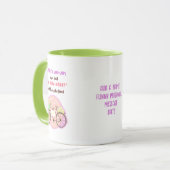 可愛おもしろいい女の子の同僚に転職離れ マグカップ (正面左)