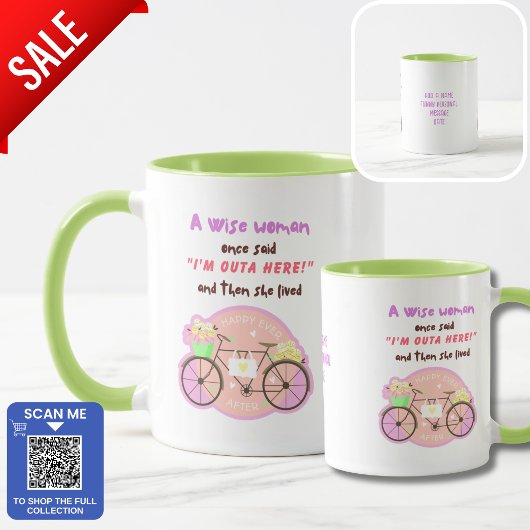 可愛おもしろいい女の子の同僚に転職離れ マグカップ