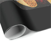 可愛おもしろいい宇宙銀河系猫ミームピザタコ ラッピングペーパー (ロールコーナー)