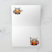 可愛おもしろいい小バイキング戦士ルーン シーズンカード (内部)