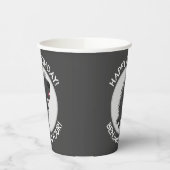 可愛おもしろいい山パーソナライズされた松の誕生漫画 紙コップ (左)