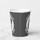 可愛おもしろいい山パーソナライズされた松の誕生漫画 紙コップ (右)