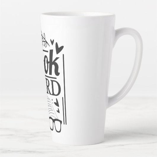 可愛おもしろいい引用文本おたく カフェラテマグ (右)