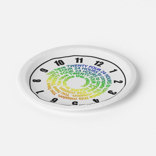 可愛おもしろいい引用文24時間で完成… ペーパープレート (アングル)