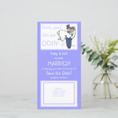 可愛おもしろいい救新しい写真カード セーブザデート (スタンド正面)