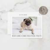 可愛おもしろいい新モダンしいホームフォトペットドッグ ノートカード (正面/裏面インサイチュ)