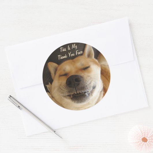 可愛おもしろいい日本のすべての行事 ラウンドシール (封筒)