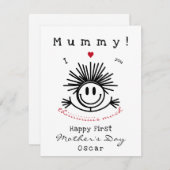 可愛おもしろいい母のデイカード (正面/裏面)