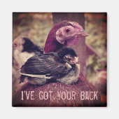 可愛おもしろいい母親めんどり マグネット (正面)