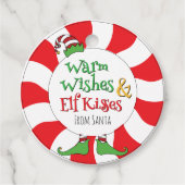 可愛おもしろいい温かい願い&小妖精や小人キス フェイバータグ (正面)