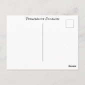 可愛おもしろいい漫画の動物のクーリエ任意の大事な行事 ポストカード (裏面)