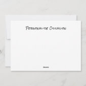 可愛おもしろいい漫画の動物任意の大事な行事配信 シーズンカード (裏面)