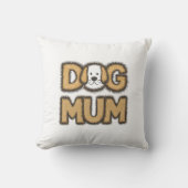 可愛おもしろいい漫画の犬の母の日 クッション (正面)