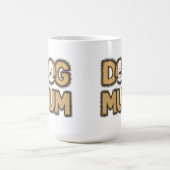 可愛おもしろいい漫画の犬の母の日 コーヒーマグカップ (中央)