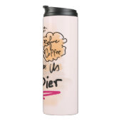 可愛おもしろいい漫画コーヒー好きドゥードル タンブラー (回転右)