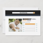 可愛おもしろいい父の日最高のパパ カード (正面)