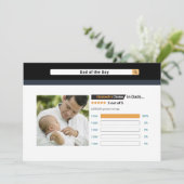 可愛おもしろいい父の日最高のパパ カード (スタンド正面)