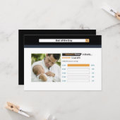 可愛おもしろいい父の日最高のパパ カード (正面/裏面インサイチュ)