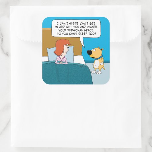 可愛おもしろいい犬が君の宇宙に侵入したい スクエアシール (バッグ)